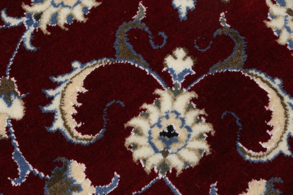 Runner Perser Rug - Nain - 100 x 100 cm - dark red