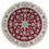 Perser Rug - Nain round  - 150 x 150 cm - red