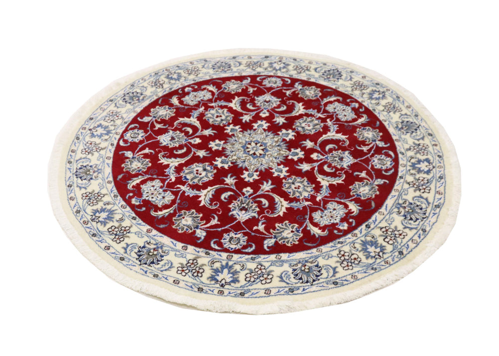 Perser Rug - Nain round  - 150 x 150 cm - red