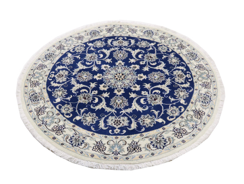 Perser Rug - Nain round  - 150 x 150 cm - blue