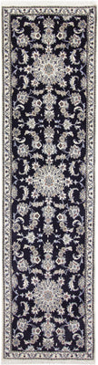 Runner Perser Rug - Nain - 290 x 76 cm - dark blue