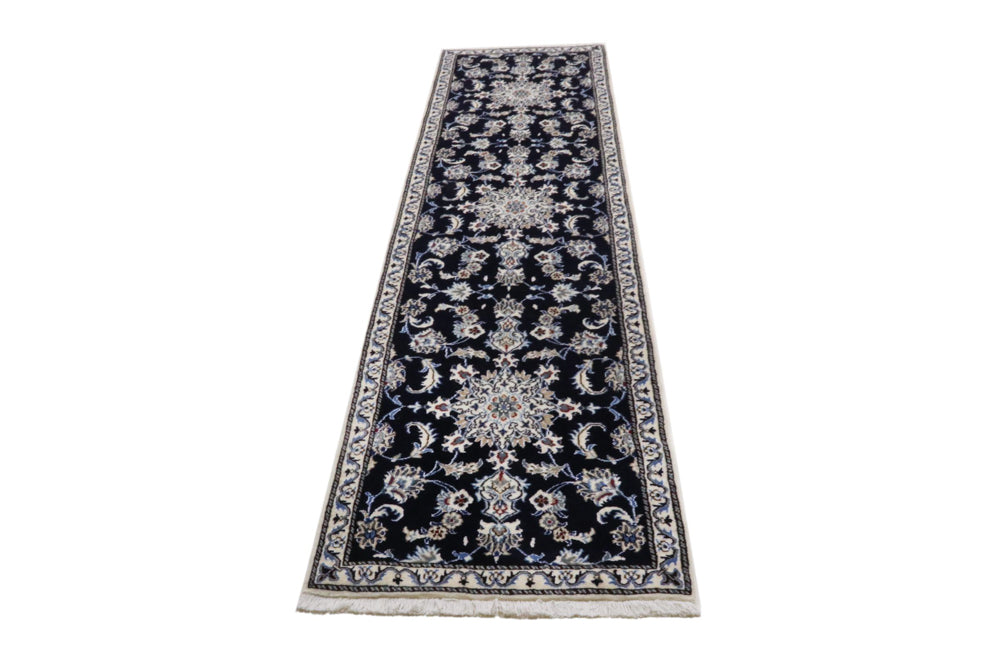 Runner Perser Rug - Nain - 290 x 76 cm - dark blue
