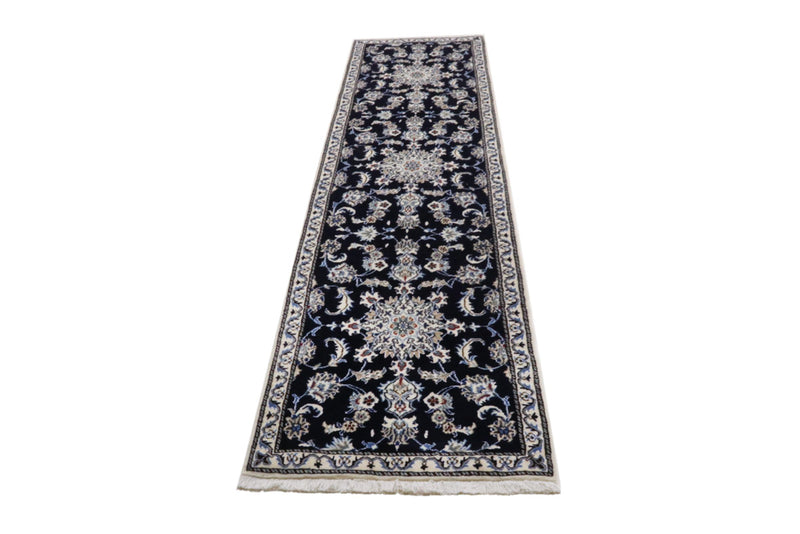 Runner Perser Rug - Nain - 290 x 76 cm - dark blue