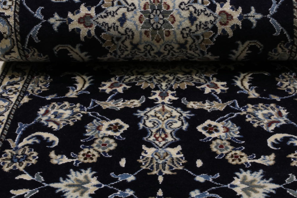 Runner Perser Rug - Nain - 290 x 76 cm - dark blue
