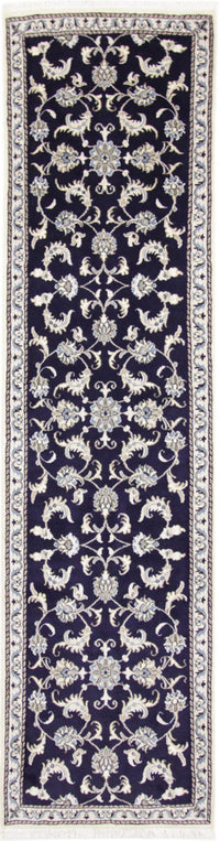 Runner Perser Rug - Nain - 292 x 75 cm - dark blue