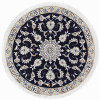 Runner Perser Rug - Nain - 100 x 100 cm - dark blue