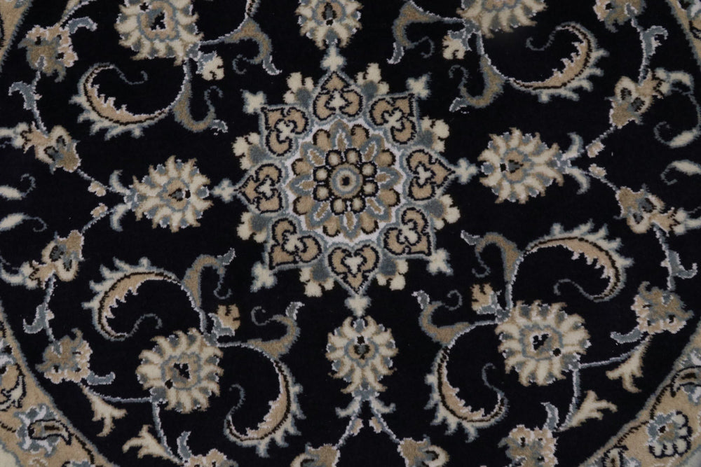 Runner Perser Rug - Nain - 100 x 100 cm - dark blue