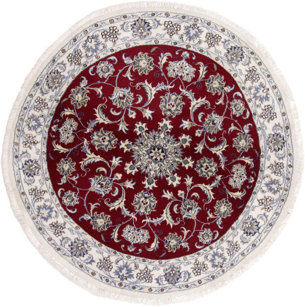 Runner Perser Rug - Nain - 100 x 100 cm - red