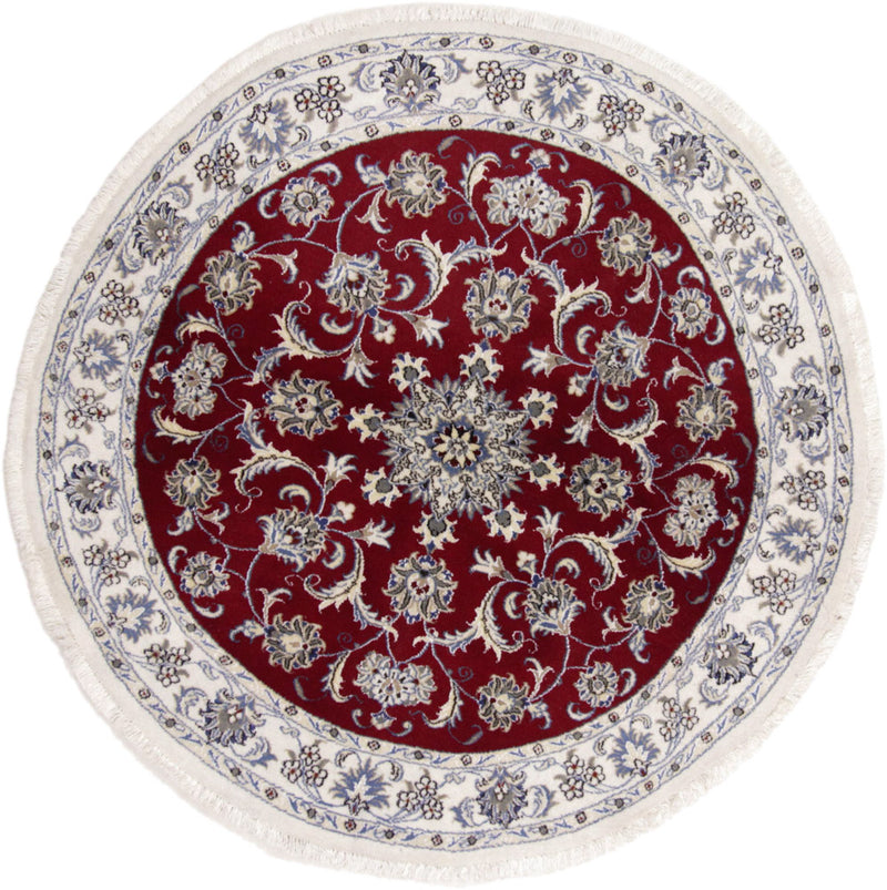 Runner Perser Rug - Nain - 100 x 100 cm - red