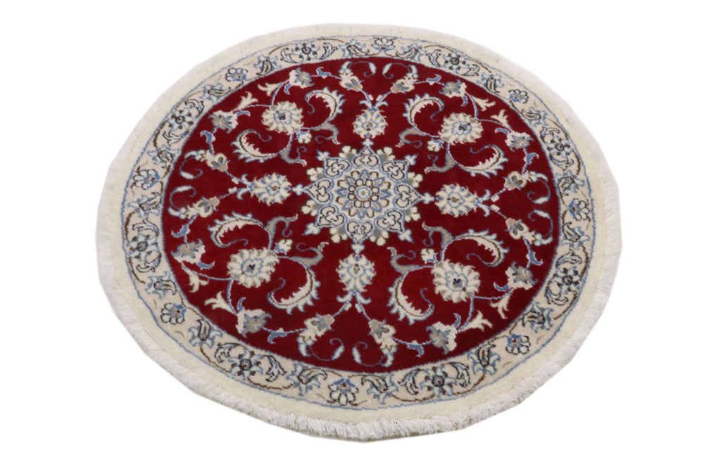 Runner Perser Rug - Nain - 100 x 100 cm - red