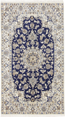 Perser Rug - Nain - 206 x 120 cm - blue