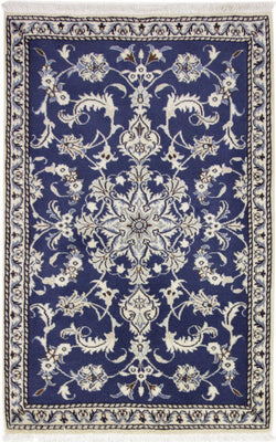 Perser Rug - Nain - 138 x 88 cm - blue