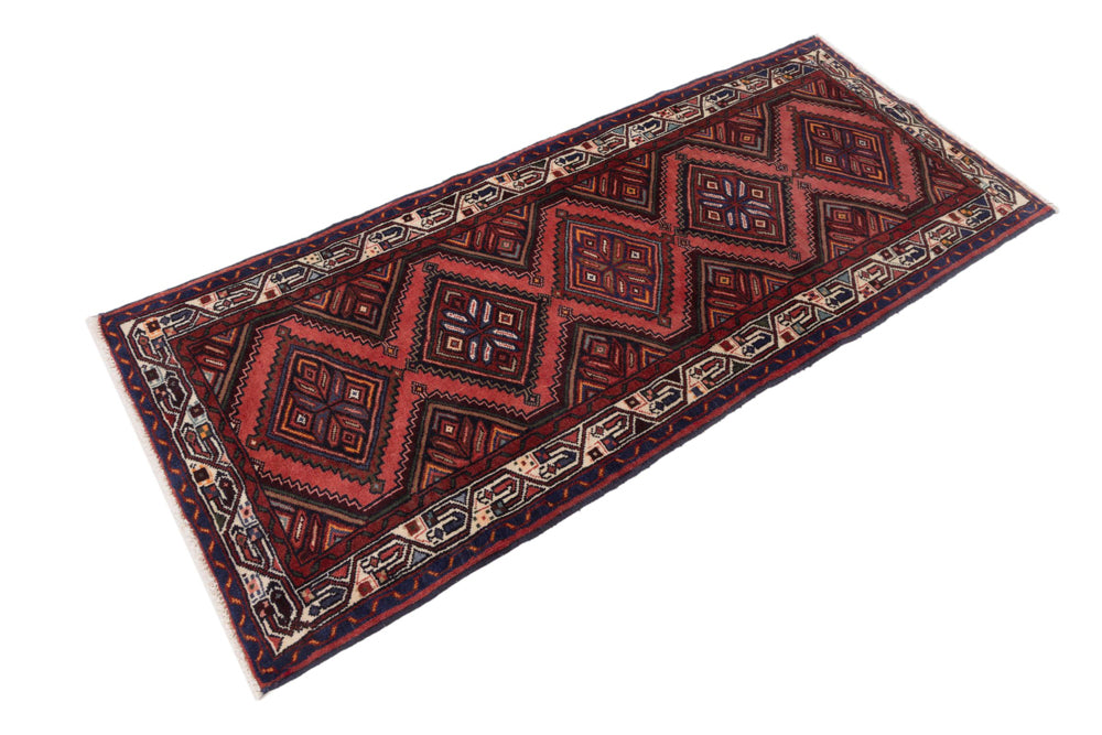Runner Perser Rug - Nomadic - 210 x 90 cm - dark red