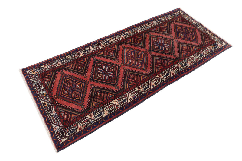 Runner Perser Rug - Nomadic - 210 x 90 cm - dark red