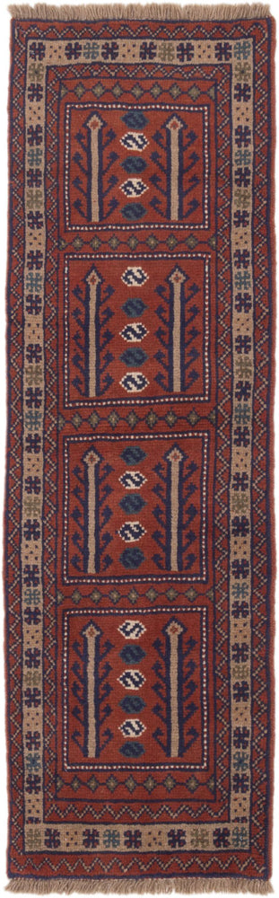 Runner Perser Rug - Nomadic - 195 x 60 cm - dark red