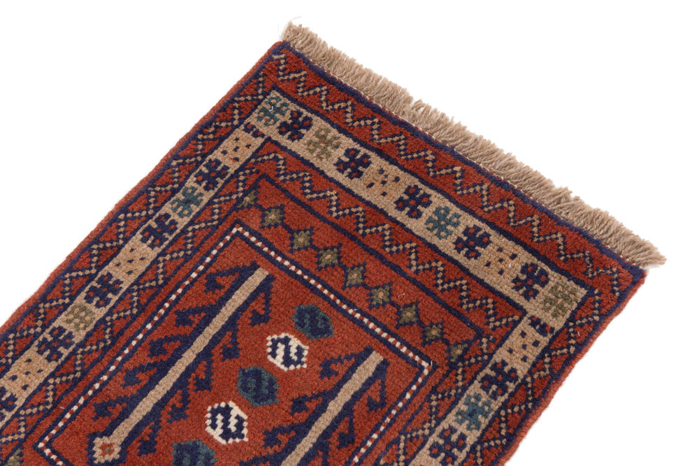 Runner Perser Rug - Nomadic - 195 x 60 cm - dark red