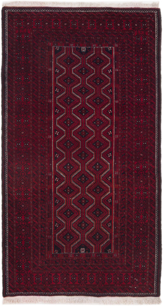 Belutsch Rug - 165 x 100 cm - dark red