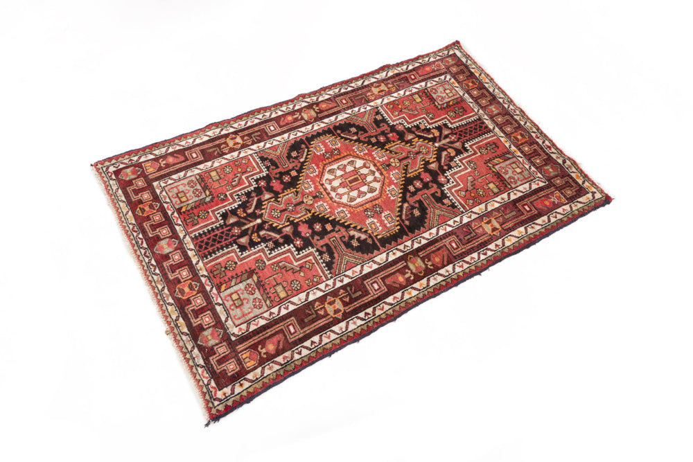 Perser Rug - Nomadic - 155 x 100 cm - dark red