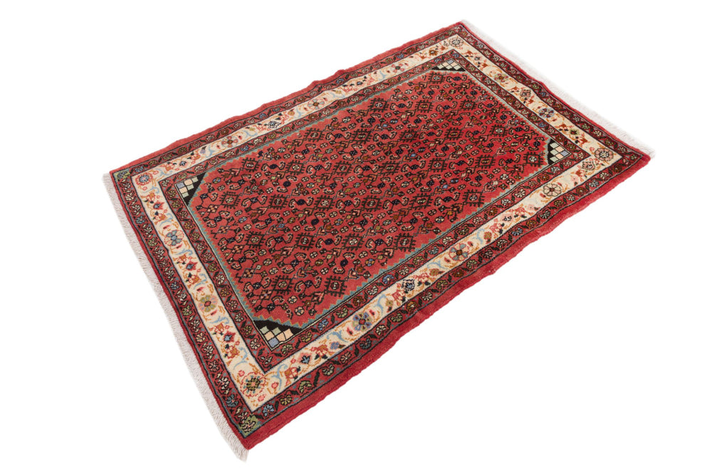 Perserteppich - Nomadic - 150 x 105 cm - dunkelrot