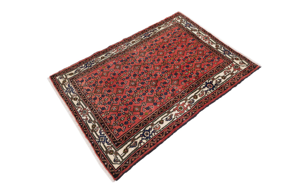 Perser Rug - Nomadic - 140 x 120 cm - dark red