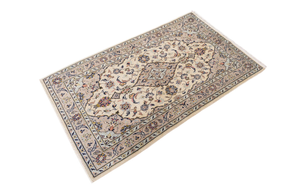 Perser Rug - Keshan - 155 x 95 cm - light beige