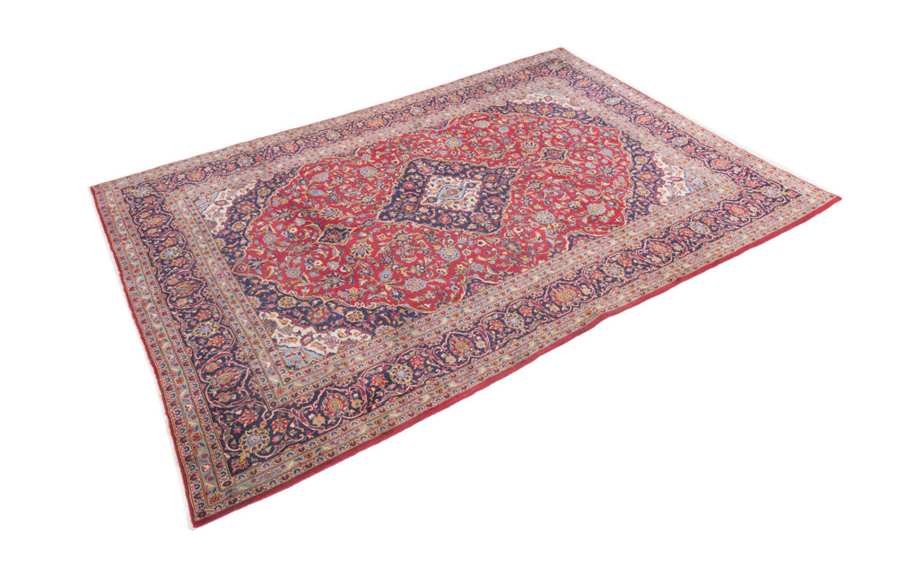 Perser Rug - Keshan - 340 x 250 cm - red