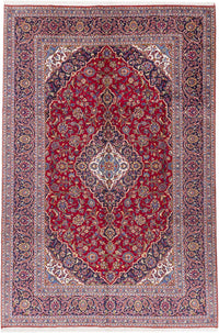 Perser Rug - Keshan - 345 x 233 cm - red