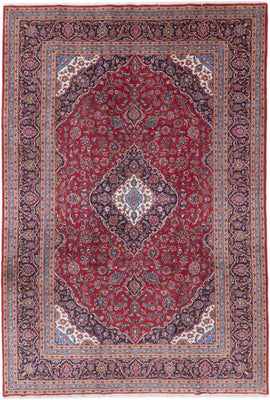 Perser Rug - Keshan - 355 x 240 cm - red