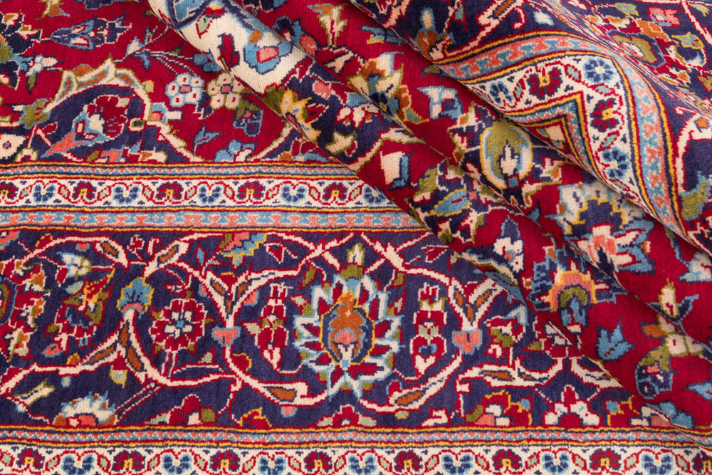 Perser Rug - Keshan - 322 x 205 cm - red