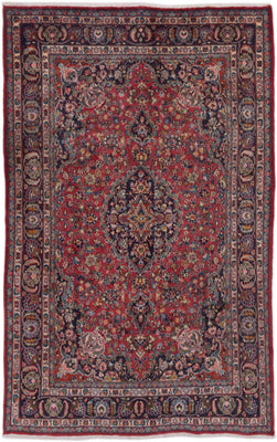 Perser Rug - Keshan - 300 x 195 cm - dark red