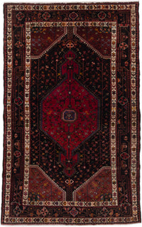 Perser Rug - Nomadic - 225 x 145 cm - dark red