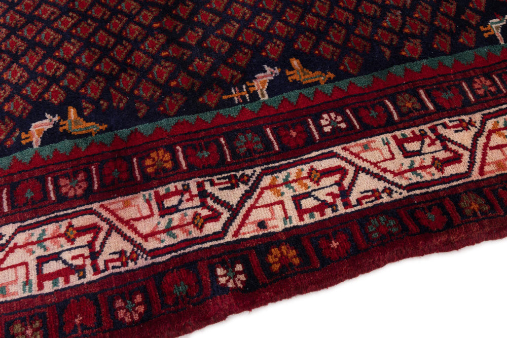 Perser Rug - Nomadic - 215 x 138 cm - dark red