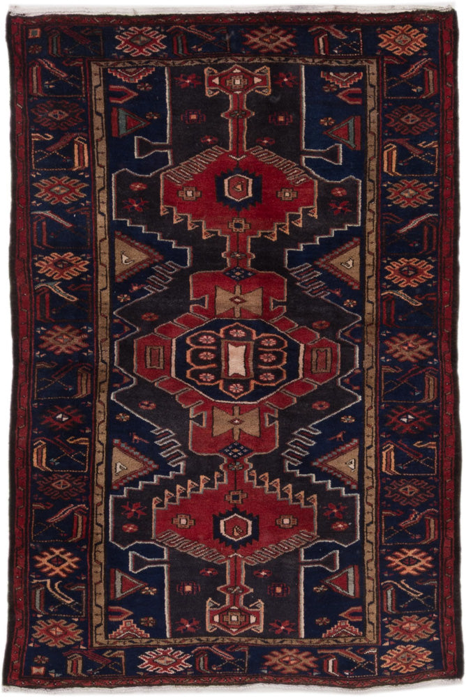Perser Rug - Nomadic - 205 x 140 cm - dark red