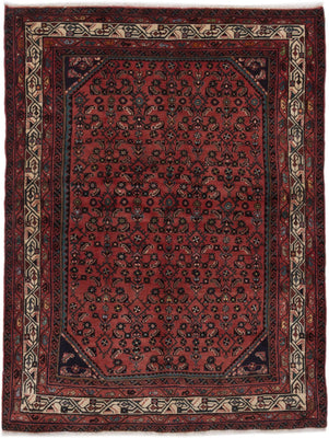 Perser Rug - Nomadic - 190 x 146 cm - dark red