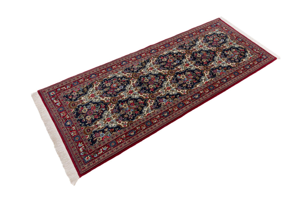 Runner Perser Rug - Ghom - 200 x 52 cm - multicolored