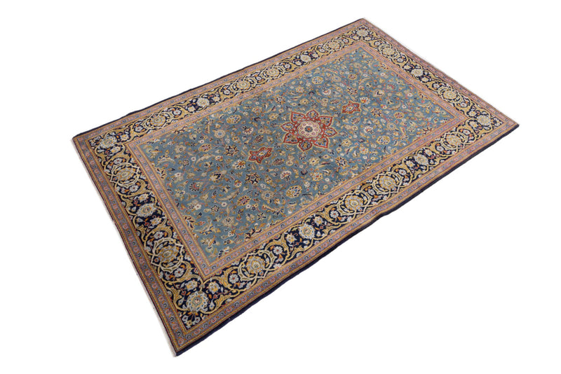 Perser Rug - Keshan - 205 x 135 cm - light blue