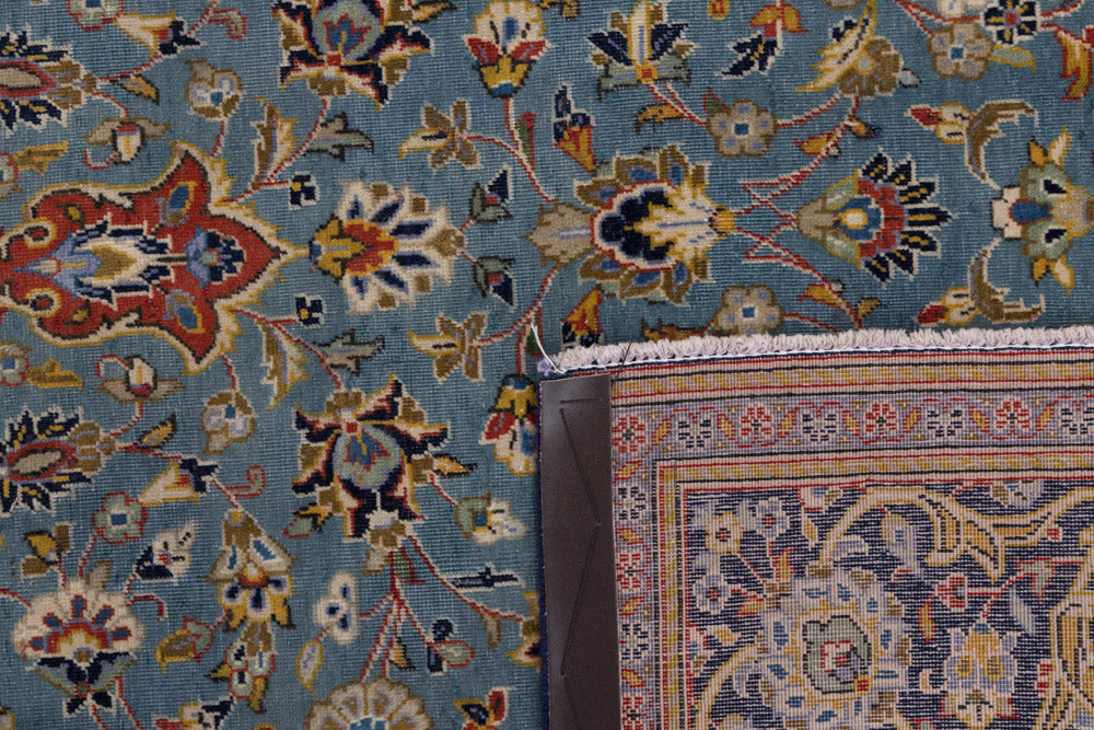 Perser Rug - Keshan - 205 x 135 cm - light blue