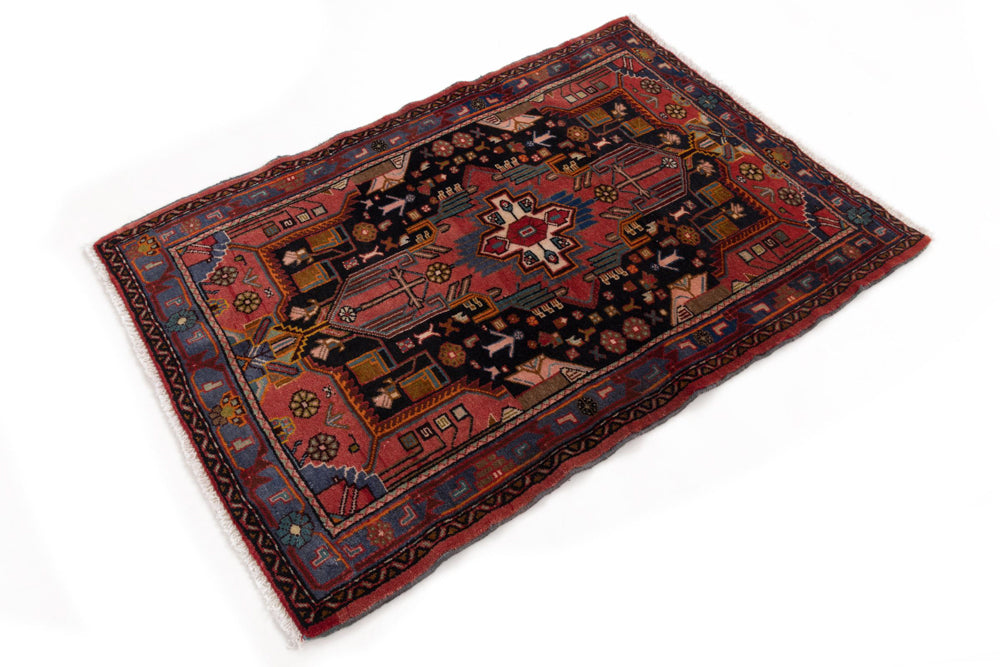 Perser Rug - Nomadic - 125 x 85 cm - dark red