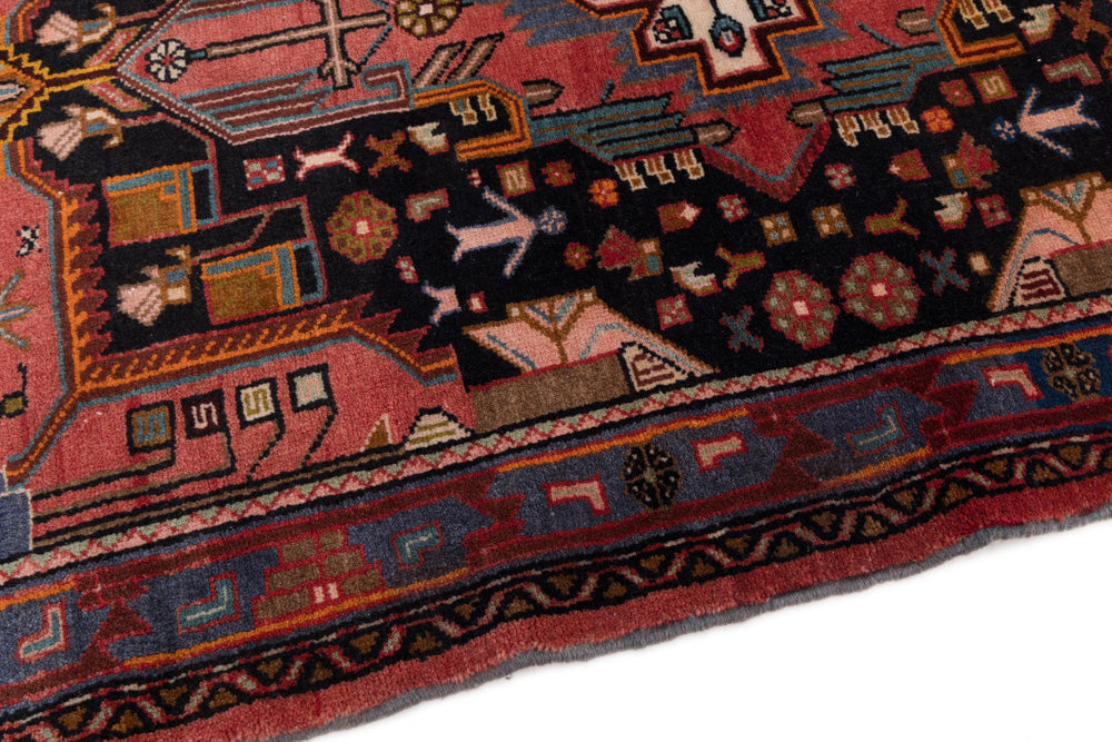 Perser Rug - Nomadic - 125 x 85 cm - dark red