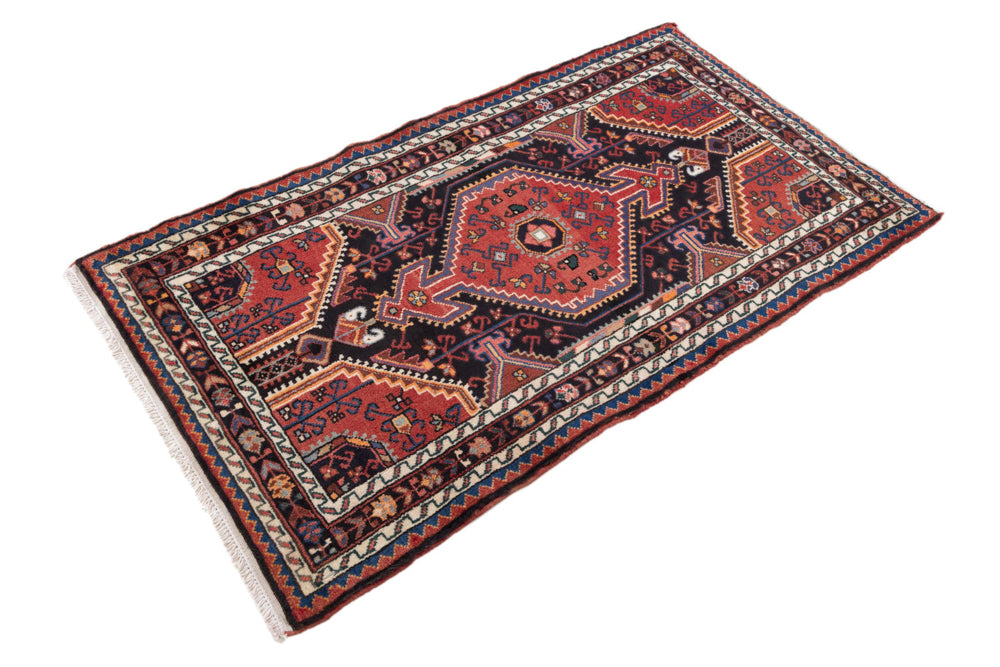 Perser Rug - Nomadic - 135 x 87 cm - dark red