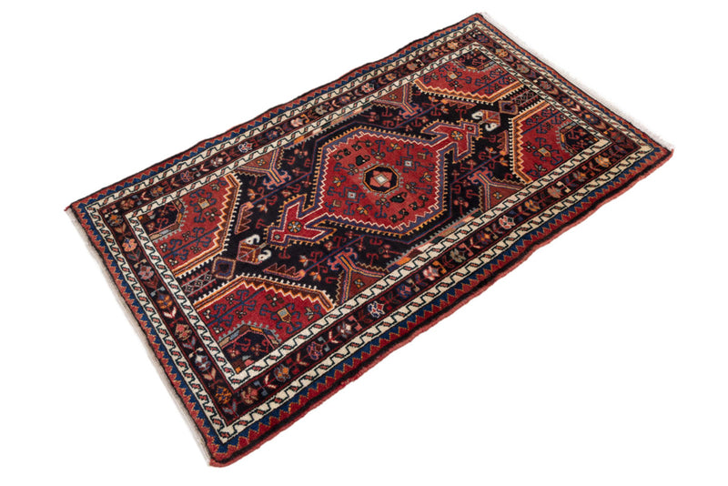 Perser Rug - Nomadic - 135 x 87 cm - dark red