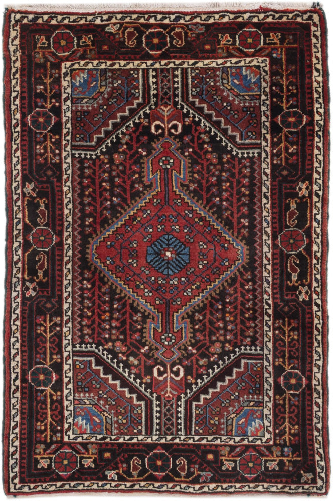 Perser Rug - Nomadic - 130 x 87 cm - dark red