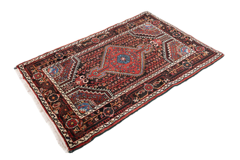 Perser Rug - Nomadic - 130 x 87 cm - dark red