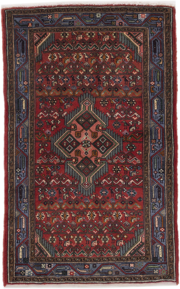Perser Rug - Nomadic - 130 x 80 cm - dark red