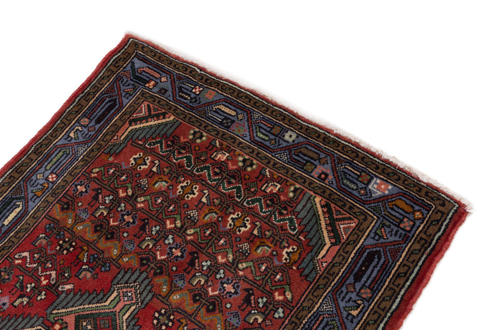 Perser Rug - Nomadic - 130 x 80 cm - dark red