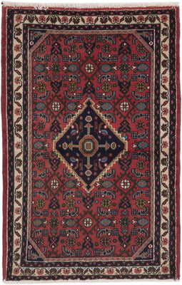 Perser Rug - Nomadic - 130 x 85 cm - dark red