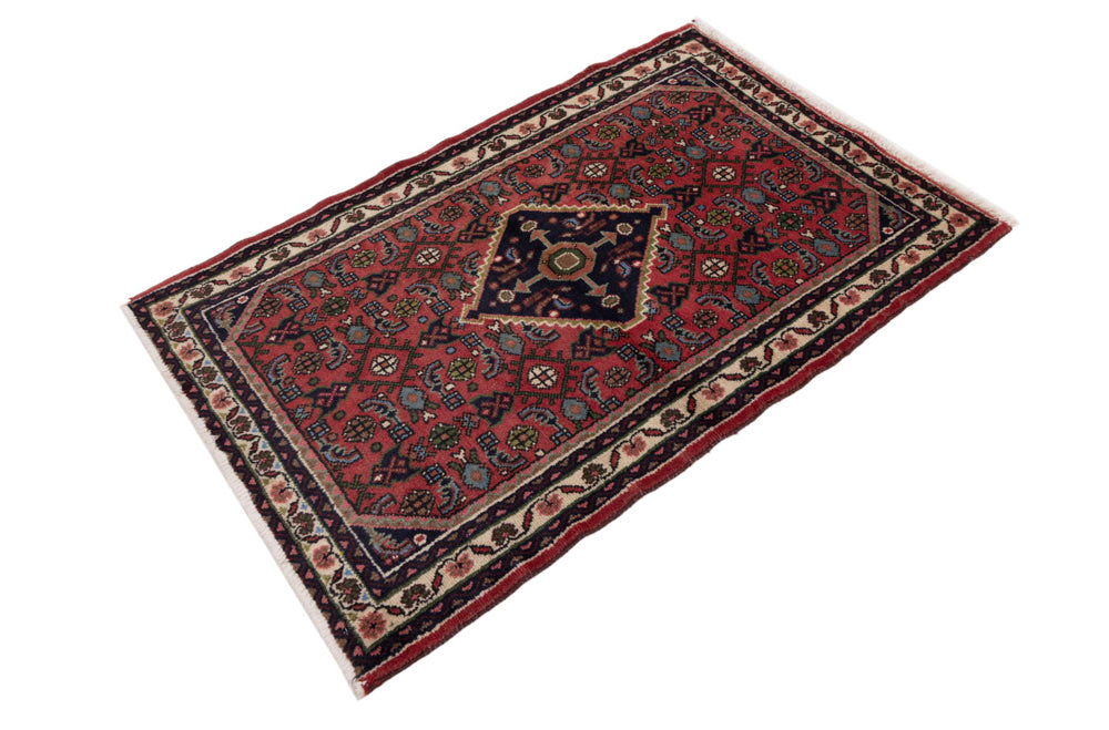 Perser Rug - Nomadic - 130 x 85 cm - dark red