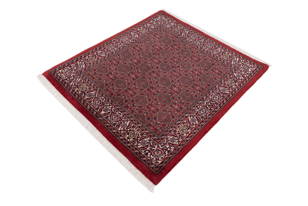Perser Rug - Bidjar - 107 x 100 cm - dark red