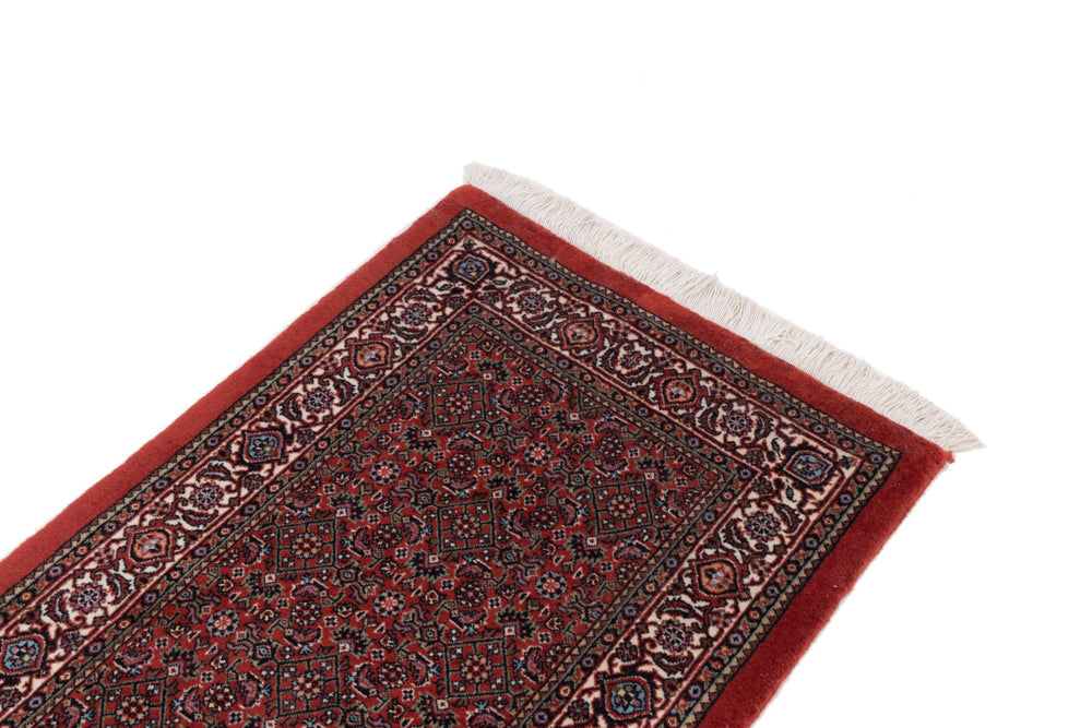 Runner Perser Rug - Bidjar - 198 x 55 cm - dark red