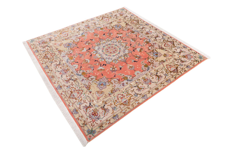 Perser Rug - Tabriz - Royal square  - 153 x 153 cm - sand